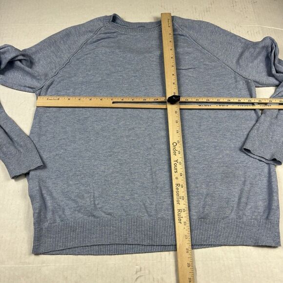 Tommy Bahama Mens Cotton Sweater Blue Work Casual Crew Neck Knit Pullover MEDIUM - Picture 6 of 12
